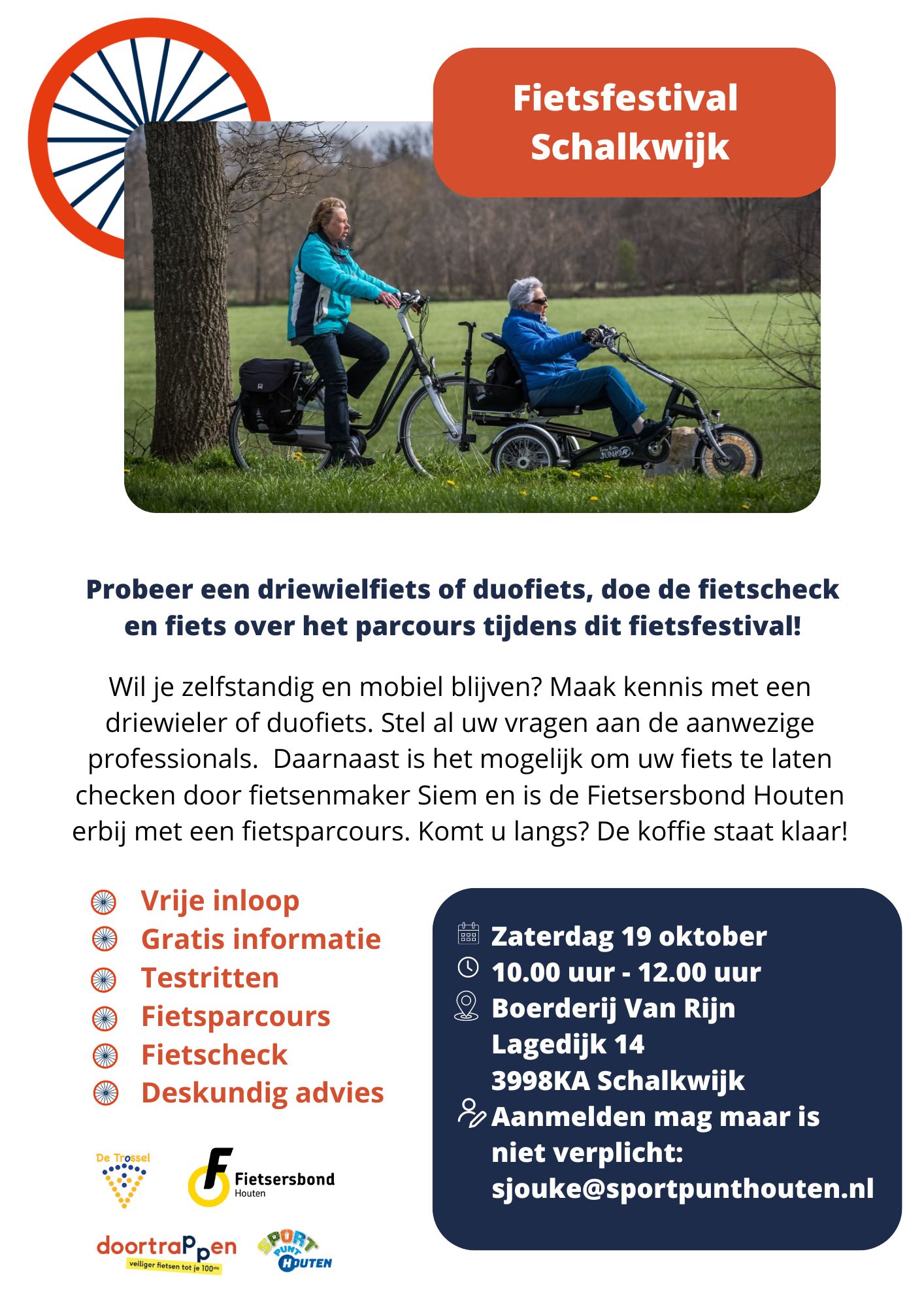 Fietsfestival Schalkwijk flyer