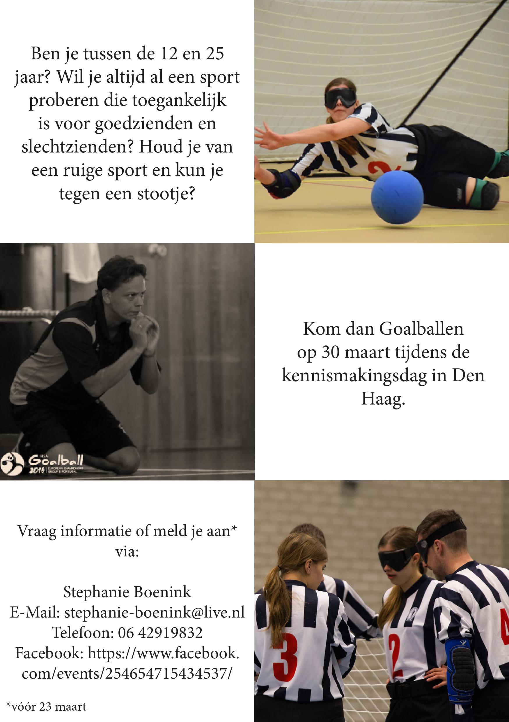 goalball kennismakingsdag 2