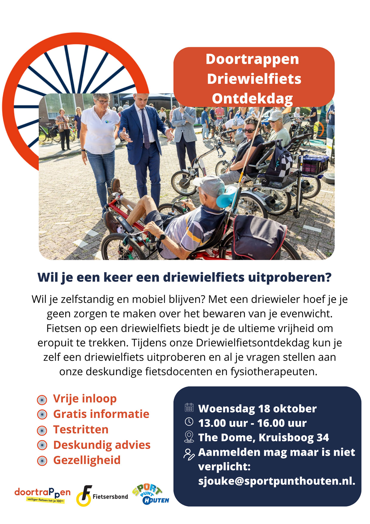 doortrappen driewielfiets ontdekdag houten